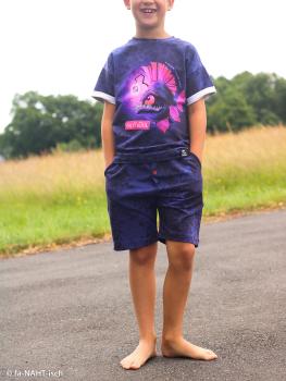 Preview: French Terry Kombi Blau Deep Water von Thorsten Berger by Swafing